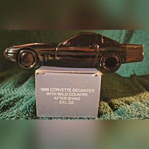 Avon Black Corvette Decanter